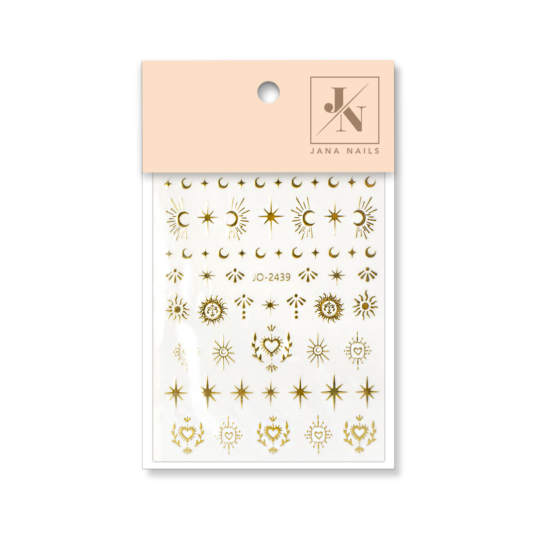Nail stickers Winter 01 gold Naljepnice / flexi stickers Shop
